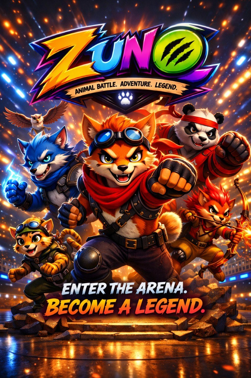 Zunobattle animal battle game artwork